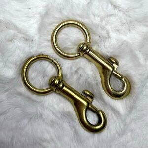 3/4" Natural Brass Swivel Bolt Snap Solid Brass snap hooks